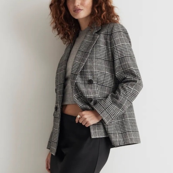 NWT MADEWELL The Rosedale Blazer in Kelly glen Plaid size 20w - Picture 6 of 10
